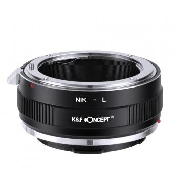 K&F Concept Adapter NIK-L für Nikon F Objektiven auf L-Mount-Kameragehäuse