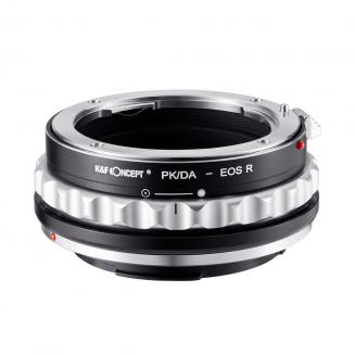 PK/DA-EOS R Objektivadapter Manual Focus Kompatibel mit Pentax K Mount (PK/DA) DSLR-Objektiv an Canon EOS R Mount Kameragehäuse