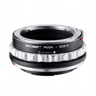 Lente Pentax (PK/DA) a cámara con montura RF Canon Adaptador de lentes de alta precisión, PK/DA-EOS R