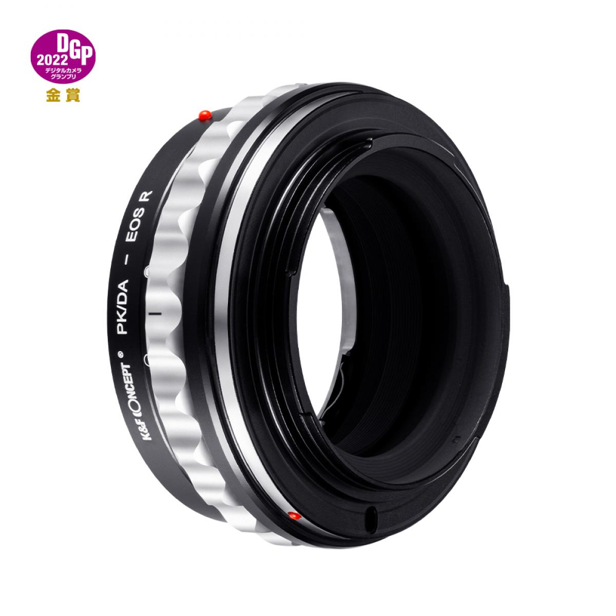 Pentax (PK/DA) -objektiivi Canonin RF-kiinnityskameraan, tarkkuusobjektiivisovitin, PK/DA-EOS R