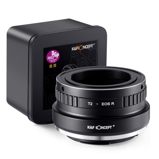 Adaptador de lente de alta precisão de lente da série T2 para câmera de montagem RF da Canon, T2-EOS R