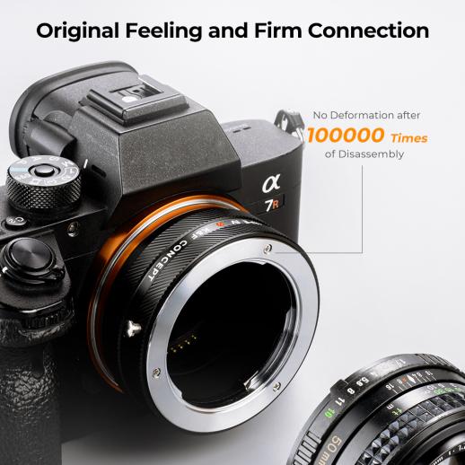 Llevando impaciente cambiar Lente de la serie Minolta (SR / MD / MC) a cámara con montura de la serie E  de Sony, adaptador de montura de lente de alta precisión MD-NEX IV PRO -