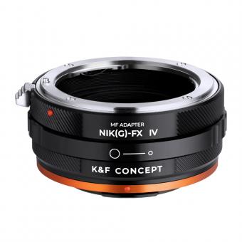 NIK(G)-FX Bague d'adaptation Manuelle Compatible avec Utiliser Objectifs Nikon F (G-Type) sur Appareils Photo Fujifilm X