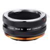 K&F Concept Pentax K Lens Mount para Sony E Camera Body Body Adapter Ring, laca fosca, PK-E IV PRO