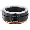 K&F Concept Sony Alpha A e Minolta AF Lens Mount para Sony E Camera Body Body Adapter Ring, laca fosca, MAF-E IV PRO
