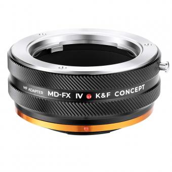 K&F Concept Minolta (SR / MD / MC) Montura de lente para anillo adaptador de cuerpo de cámara Fuji X, laca mate, MD-FX IV PRO