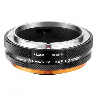 Anillo adaptador K&F Concept Canon FD/FL Lens Mount to M4/3 Camera Body, laca mate, FD-M4/3 IV PRO