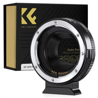 K&F Concept EF-EOS M Autofokus Adapter Autofokus-Objektivadapter für Canon EOS EF/EF-S Objektive an Canon EOS M Kamera (EF-M)