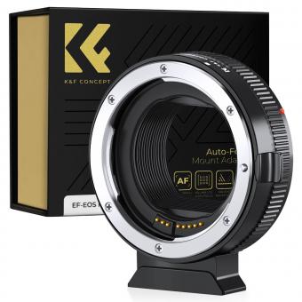 K&F Concept EF-EOS R Autofokus Adapter Autofokus-Objektivadapter für Canon EF EF-S-Objektive und Canon EOS R/RF-Mount-Kameras