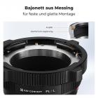 K&F Concept PL-L Mount Objektivadapter, kompatibel mit PL-Objektivkonverter für L-Mount-Kameras