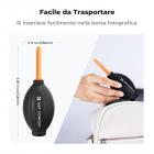 K&F Concept Lens Air Blower, pompa d'aria con bulbo in gomma, soffiatore per polvere, pulitore, con ugello lungo per telefono cellulare, tablet, sensori per obiettivi di fotocamere, tastiera, telescopi