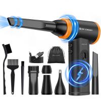 K&F Concept 12-1 - Spolveratore ad aria compressa senza spazzole, 3 marce regolabili, super potenza eolica, ricaricabile e portatile, per la pulizia profonda di computer, tastiere, asciugatura auto, casa - Sostituisce le bombolette di aria compressa K&F Concept 12-1 - Spolveratore ad aria compressa senza spazzole, 3 marce regolabili, super potenza eolica, ricaricabile e portatile, per la pulizia profonda di computer, tastiere, asciugatura auto, casa - Sostituisce le bombolette di aria compressa