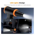 K&F Concept 12-1 - Spolveratore ad aria compressa senza spazzole, 3 marce regolabili, super potenza eolica, ricaricabile e portatile, per la pulizia profonda di computer, tastiere, asciugatura auto, casa - Sostituisce le bombolette di aria compressa