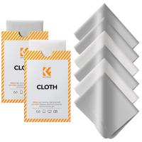 K&F Concept Premium Microfiber Cleaning Cloths, Lens Cleaning Cloth for Camera Lenses, Eyeglasses, Screens, Cameras, Tablets -Washable, 6 Pack, 6 x 7 inches (15 x 18 cm)
