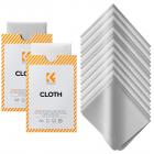 Panni per la pulizia in microfibra premium K&F Concept, panni per la pulizia di lenti di fotocamere, occhiali, schermi, fotocamere, tablet - Lavabili, confezione da 20, 15 x 18 cm