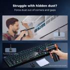 K&F Concept Elektrikli Basınçlı Hava Toz Alma Makinesi - 300.000 RPM Elektrikli Süpürge, 3 Vites Ayarlanabilir, Süper Rüzgar Gücü, Derin Bilgisayar Temizliği, Klavye, Araba, Ev ve Dış Mekan İçin Şarj Edilebilir Fırçasız Motor