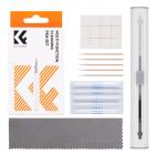 K&F Concept Airpod Cleaner Rengjøringsverktøysett, Multifunksjonsrengjøringspenn med myk børste, flokksvamp for rengjøring av Bluetooth-øretelefoner