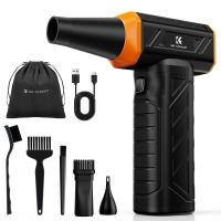 K&F Concept - Spolveratore ad aria compressa senza spazzole, regolabile in 3 velocità, super potenza eolica, ricaricabile e portatile, per la pulizia profonda di computer, tastiere, asciugatura auto, casa - Sostituisce le bombolette di aria compressa K&F Concept - Spolveratore ad aria compressa senza spazzole, regolabile in 3 velocità, super potenza eolica, ricaricabile e portatile, per la pulizia profonda di computer, tastiere, asciugatura auto, casa - Sostituisce le bombolette di aria compressa