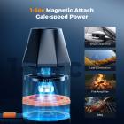 K&F Concept 2-i-1 magnetisk trykkluftstøvsuger, elektrisk luftstøvsuger 300 000 o/min støvsuger med 3 gir, supervindkraft, oppladbar børsteløs motor for datamaskin, tastatur, bil, hjem og utendørs rengjøring