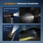 K&F Concept 2-i-1 magnetisk trykkluftstøvsuger, elektrisk luftstøvsuger 300 000 o/min støvsuger med 3 gir, supervindkraft, oppladbar børsteløs motor for datamaskin, tastatur, bil, hjem og utendørs rengjøring