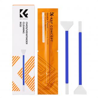 K&F Concept Kit Pulizia APS-C Frame 2 in 1 per Sensore e Mirino - 16 mm Compatibile con Fotocamere Digitali Mirrorless e DSLR (CCD/CMOS) - Confezione da 5 Pezzi