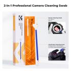 K&F Concept Kit Pulizia APS-C Frame 2 in 1 per Sensore e Mirino - 16 mm Compatibile con Fotocamere Digitali Mirrorless e DSLR (CCD/CMOS) - Confezione da 5 Pezzi