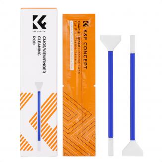 K&F Concept Kit Pulizia Full Frame 2 in 1 per Sensore e Mirino - 24 mm Compatibile con Fotocamere Digitali Mirrorless e DSLR (CCD/CMOS) - Confezione da 5 Pezzi