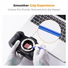 K&F Concept 2-i-1 24 mm rengjøringspinne for fullformatsensor og rengjøringspinne for søker, DSLR SLR digitalkamera CMOS- og CCD-sensorrengjøringssett for Nikon Sony Canon kamerarens