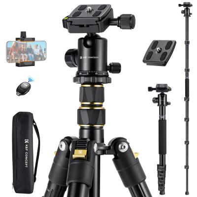 184cm Treppiede con Clip per Cellulare + Monopiede + Testa Panoramica + Arca Swiss + Telecomando Wireless + Borsa da Viaggio, Carico 10 kg - TM2324 Modello aggiornato