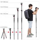 TM2534T professionale fotocamera treppiede in alluminio portatile viaggio treppiede 76