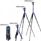 TM2235 Blu Alluminio Treppiede per Fotocamera Fotografia
