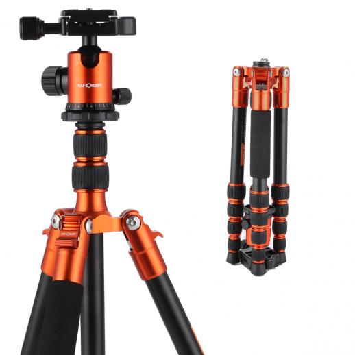 TM2235 (Оранжевый) Алюминиевый штатив для камеры Легкий 50 дюймов для путешествий Фотографии