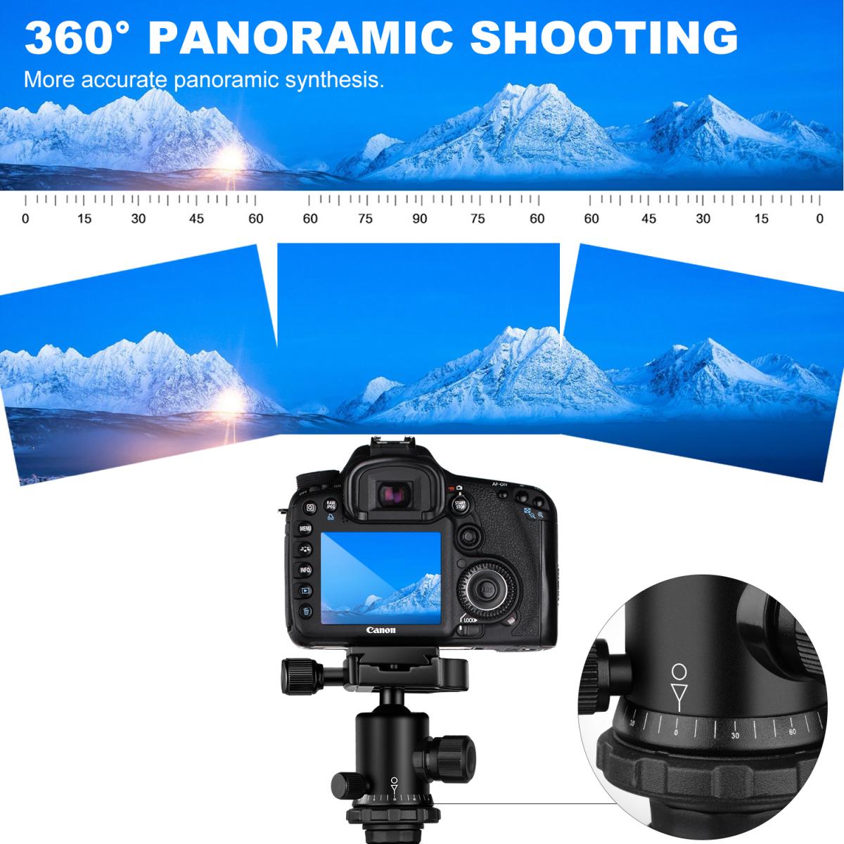 TM2324 II Opvouwbaar lichtgewicht aluminium statief