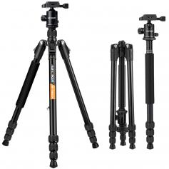 TM2534 DSLR камера штатив монопод комплект 65 дюймов подходит для Canon, Nikon Travel Photography