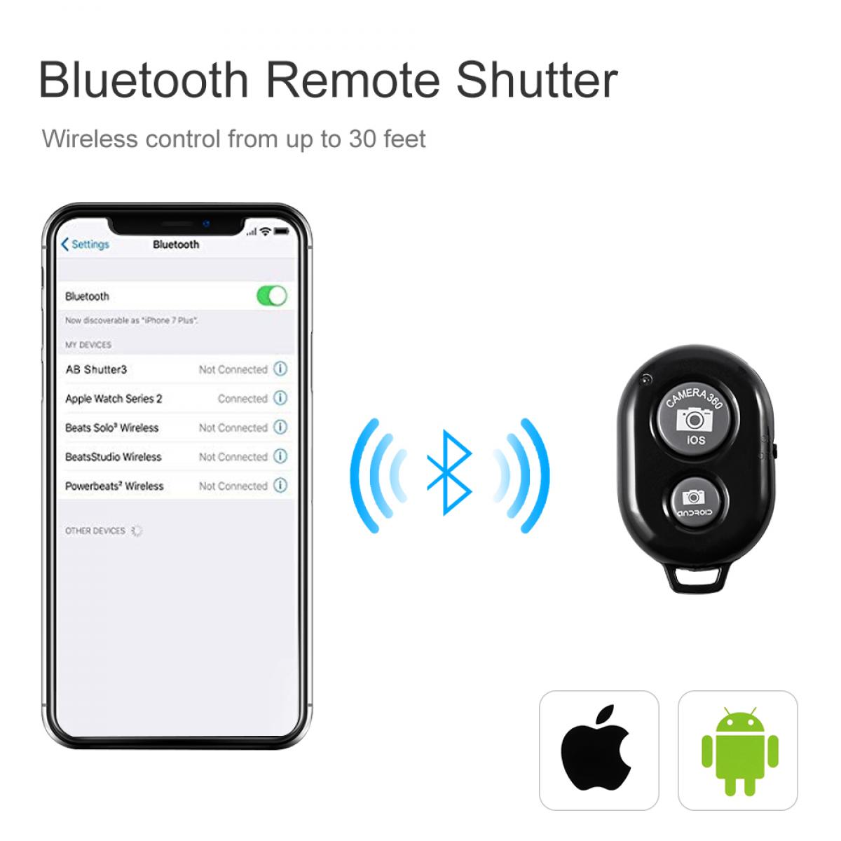 Mini Trípode Flexible Cámara Gopro Móvil Vlog con Tornillo 1/4”Soporte Universal Cabeza de Bola 360°y Control Remoto Bluetooth para Canon Sony Nikon Gopro y Smartphone