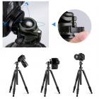 TC2634 (preto) portátil de fibra de carbono leve portátil para fotografia de viagem