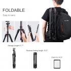 K&F Concept 78 inch Camera Tripod for DSLR Compact Aluminum Tripod with 360 Degree Ball Head and 8kgs Load for Travel and Work