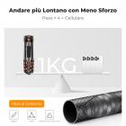 K&F Concept 150cm Treppiede in Fibra di Carbonio per Fotocamera con Monopiede + Testa a Sfera + Piastra di Sgancio, Carico 8 kg - C225C0+BH-25 (BA225)