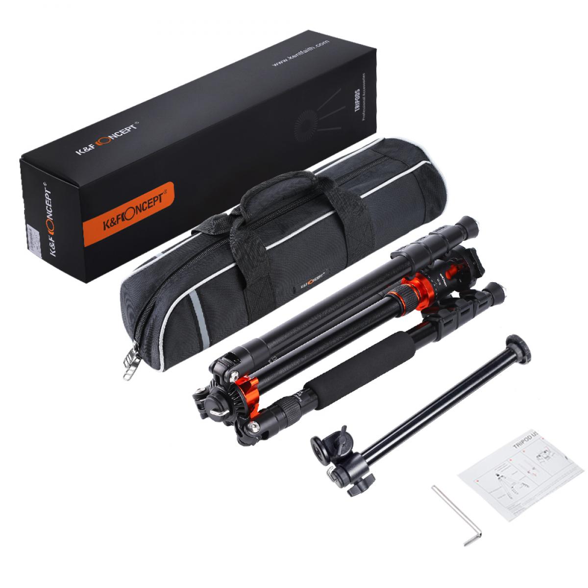 K&F Concept S210 Overhead Camera Tripod DSLR Flexible Travel Tripod K