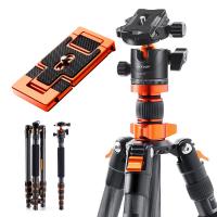 67"/170cm statyw do aparatu z włókna węglowego obciążenie 22 funtów lekki statyw fotograficzny podróżniczej z uchwytem na telefon do lustrzanki cyfrowej, D255C4 + BH-28L (SA255C1) 67"/170cm statyw do aparatu z włókna węglowego obciążenie 22 funtów lekki statyw fotograficzny podróżniczej z uchwytem na telefon do lustrzanki cyfrowej, D255C4 + BH-28L (SA255C1)