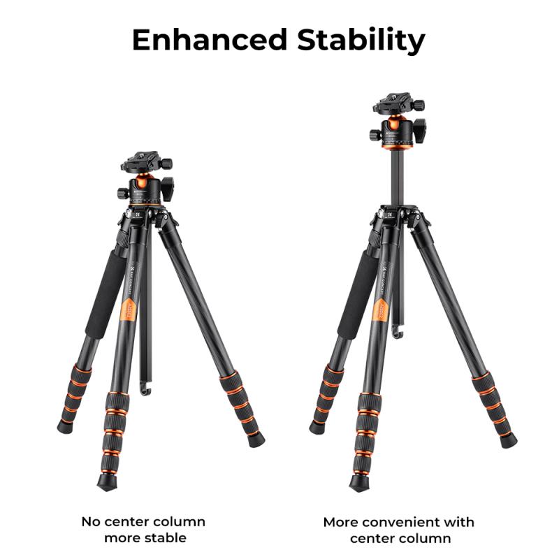 Height adjustment for capturing shots at different angles.