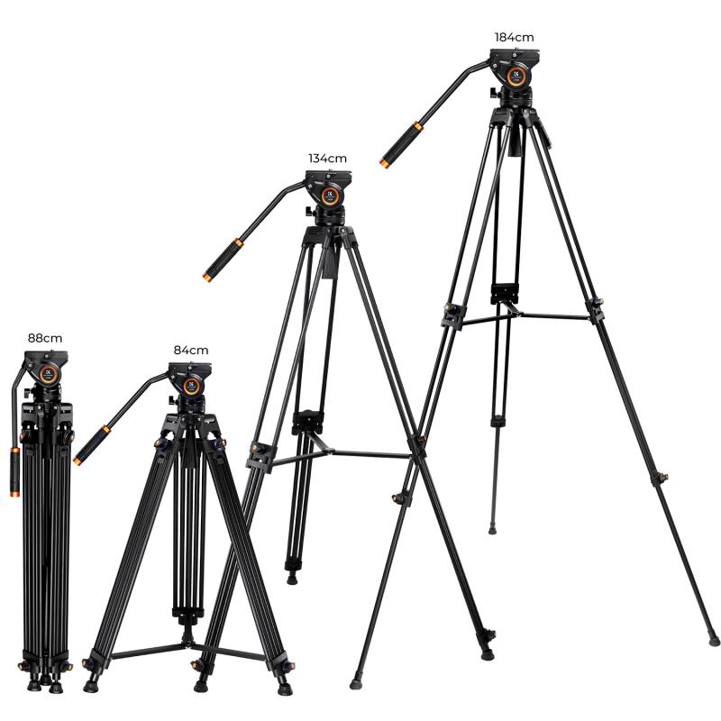 Versatile Tripods with Adjustable Height for Various Shooting Angles