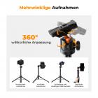 Der kugelförmige Kopf lässt sich horizontal um 360° drehen und vertikal um 90° neigen, Sie können ganz einfach den gewünschten Winkel und das gewünschte Sichtfeld einfangen.