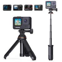 MS03 Supporto da tavolo per selfie stick con treppiede per telefono da 13''/33 cm (dimensioni ridotte) per Gopro, Action e Insta Nero Arancione MS03 Supporto da tavolo per selfie stick con treppiede per telefono da 13''/33 cm (dimensioni ridotte) per Gopro, Action e Insta Nero Arancione