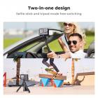 MS03 13''/33cm Phone Tripod Selfie Stick Desktop Stand (Small Size) For Gopro, Action, And Insta Black Orange