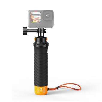 K&F Concept MS17 Schwimmer Handgriff Schwimmender Hand Grip Wasserdicht Handler Selfie Stick Kompatibel mit Insta360 One R/RS, DJI Osmo Action 4/3,Akaso Action Kameras