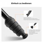 K&F Concept 63'' Kamera Einbeinstativ 5-Sektion Höhe Aluminium Einbeinstativ mit Metall und Gummifüßen 2-in-1 Design, leichtes & tragbares Kamera Zubehör