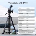 Video stativ VA3+BV10 Kamera Stativ Videostativ mit professionellem Fluidkopf, 191cm Video Tripod, Kamera Stativ kompatibel mit Canon Nikon Sony und Anderen DSLR, Camcorder, Kameras
