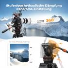 Video stativ VA3+BV10 Kamera Stativ Videostativ mit professionellem Fluidkopf, 191cm Video Tripod, Kamera Stativ kompatibel mit Canon Nikon Sony und Anderen DSLR, Camcorder, Kameras