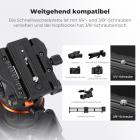 Video stativ VA3+BV10 Kamera Stativ Videostativ mit professionellem Fluidkopf, 191cm Video Tripod, Kamera Stativ kompatibel mit Canon Nikon Sony und Anderen DSLR, Camcorder, Kameras